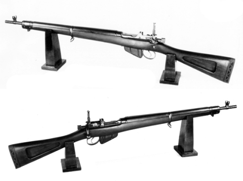 SAL’s prototype for a lightweight version of the No.4 rifle. It lost out in competition to the British No. 5 Jungle Carbine. MilArt photo archives