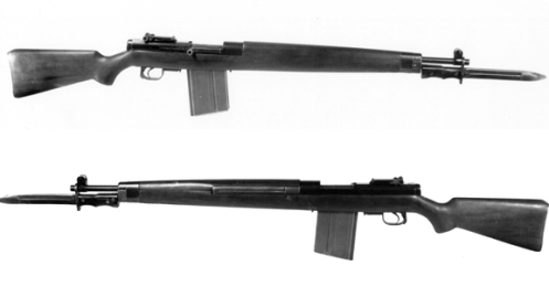 First model SAL semi-automatic rifle. MilArt photo archives